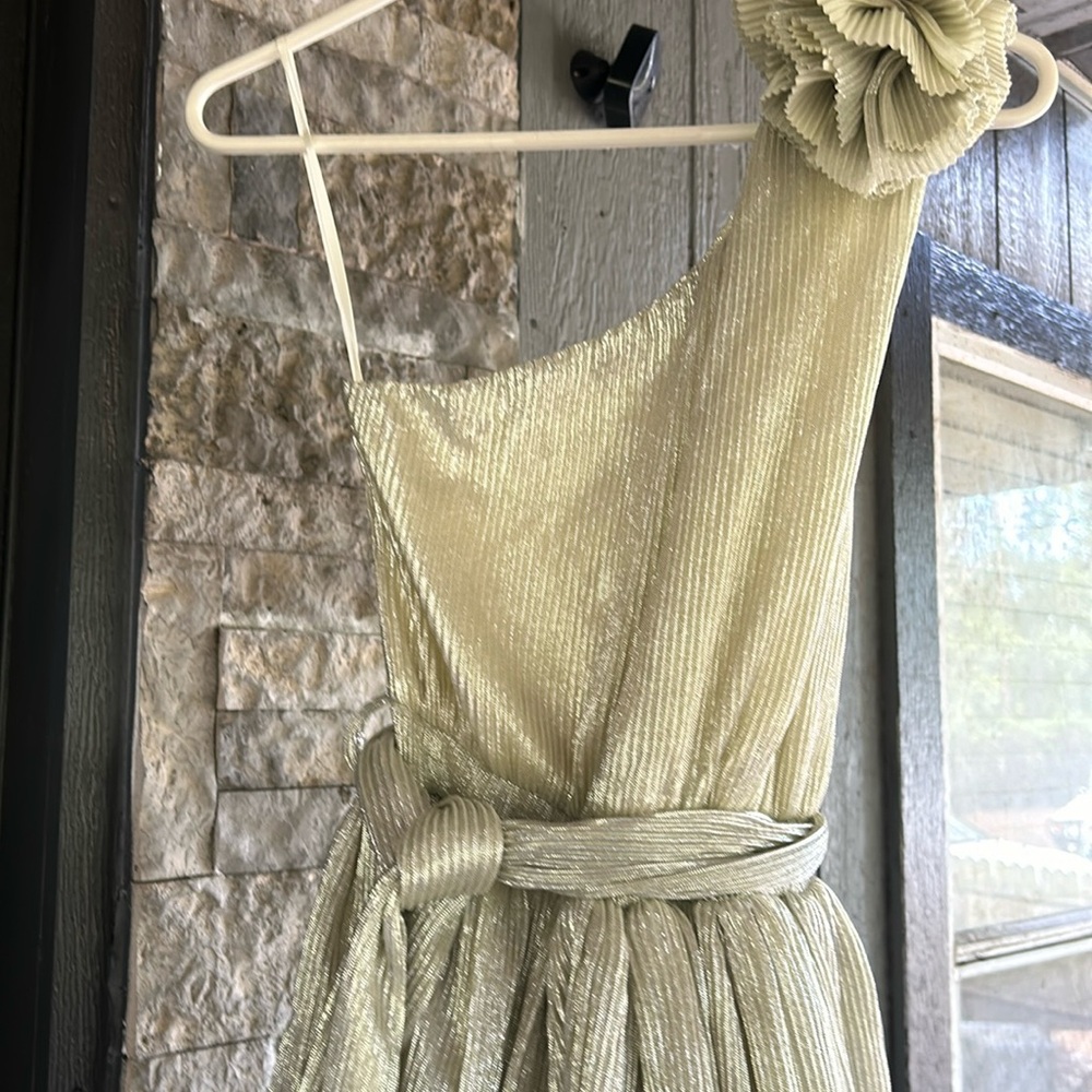 Absolutely stunning gold Mabel holiday dress sz med